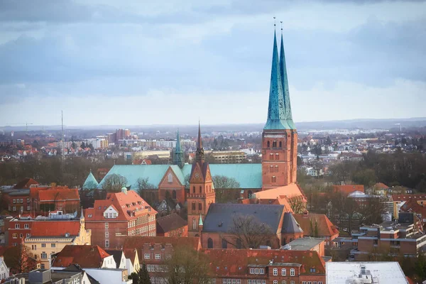 Lübeck-city w Schleswig-Holstein, Niemcy północne — Zdjęcie stockowe