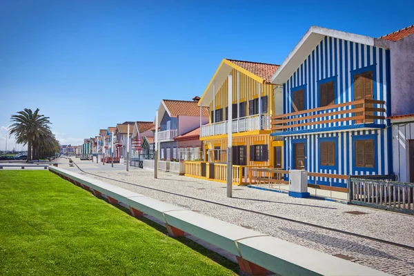 Balıkçı köyü Costa Nova, Aveiro, Portekiz