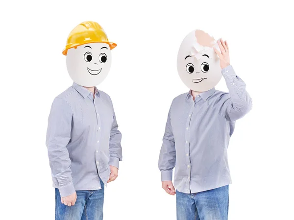 Concepto de seguridad, sombrero de casco para el proyecto de seguridad del trabajador — Foto de Stock