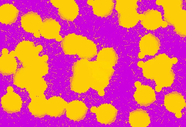 Żółte graffiti plusk na fioletowym - różowym tle — Zdjęcie stockowe