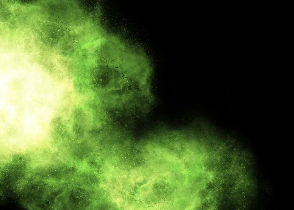 Green toxic smoke on black background - Stock Image - Everypixel