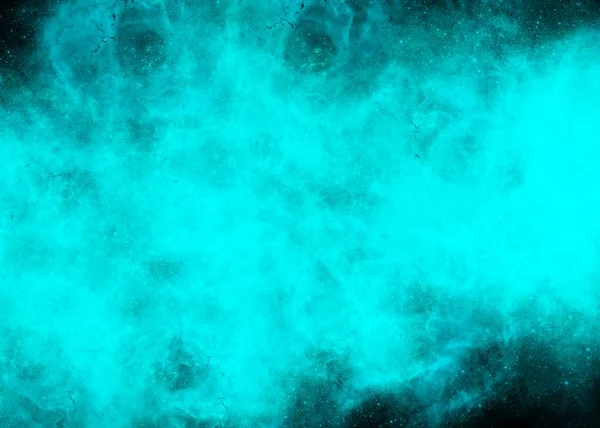 Світло-блакитна туманність на чорному тлі — стокове фото