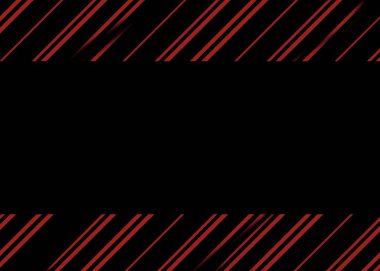 Red stripes on top and bottom side of black background for commercial use