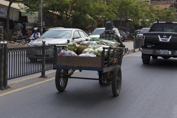 Frukt- och grönsakssektorn livsmedelstransporter — Stockfoto