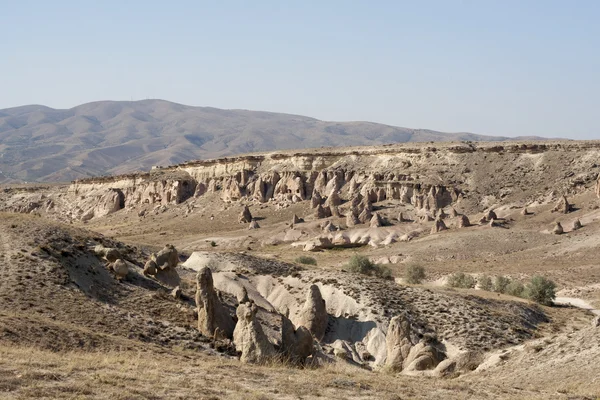 Krajobraz Göreme w Kapadocji — Zdjęcie stockowe