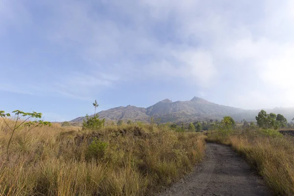 Paisagem do vulcão Batur na ilha de Bali — Fotografia de Stock