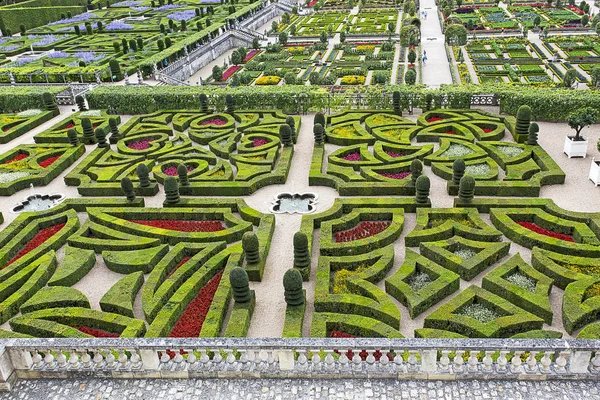 Chateau de Villandry - замок-дворец, расположенный в Вильяндри — стоковое фото