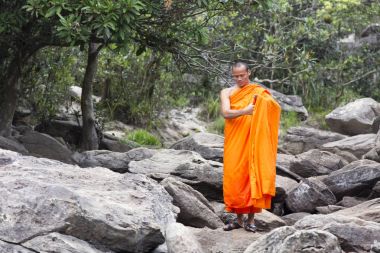 Monk ziyaret Kep şelale