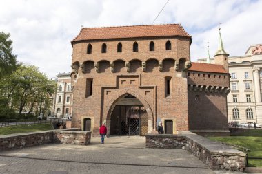 Krakow barbican bir barbican'ın müstahkem karakol olduğunu
