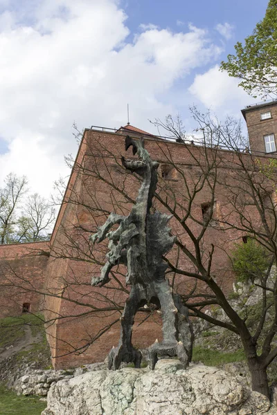 Dragón del castillo de Wawel — Foto de Stock