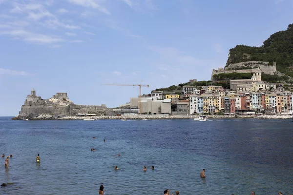 Vista de Portovenere desde la isla Palmaria —  Fotos de Stock