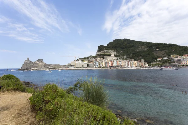 View of Portovenere from Palmaria island — Stock Photo, Image