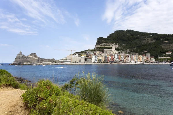 Vista de Portovenere desde la isla Palmaria —  Fotos de Stock