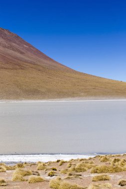 Harika bir göl ve dağ manzarası