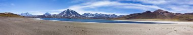 Güzel bir laguna altiplanika manzarası.