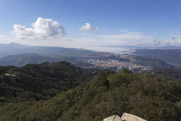 Άποψη του Nuoro από το βουνό — Φωτογραφία Αρχείου