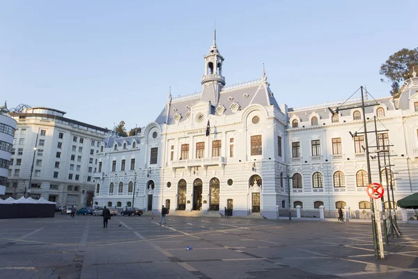 View of Plaza Sotomayor in Valpara��so — Stock Photo, Image