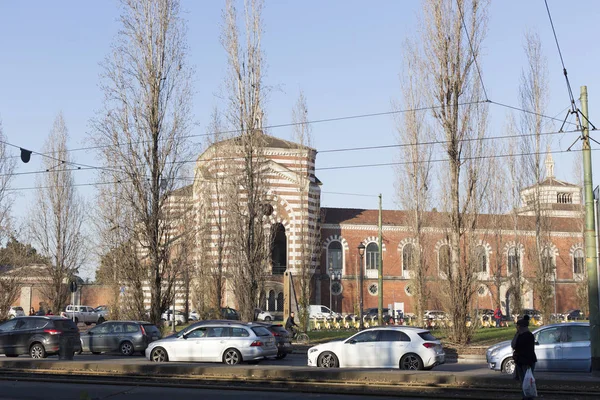 Exterior de Cimitero Monumentale de Milano — Foto de Stock