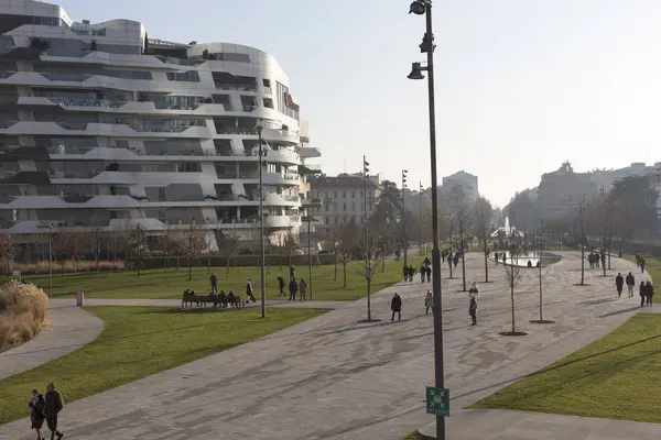 Nuevo distrito de CityLife en Milán — Foto de Stock