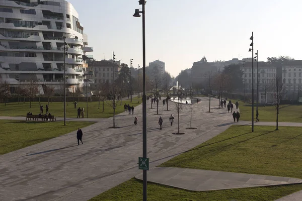 Nuovo quartiere CityLife a Milano — Foto Stock