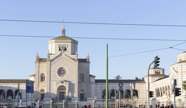 Екстер "єр Cimitero Monumentale of Milano — стокове фото