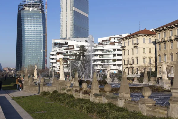 Nuevo distrito de CityLife en Milán — Foto de Stock