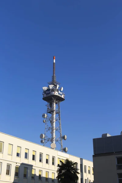 RAI italian television tower in Milan — Stock Photo, Image