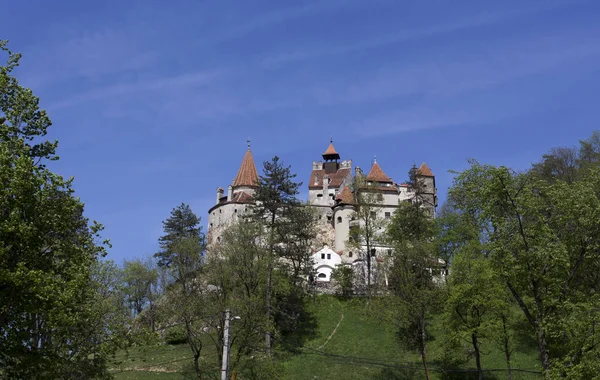 Zamek Brasov słynnej atrakcji — Zdjęcie stockowe