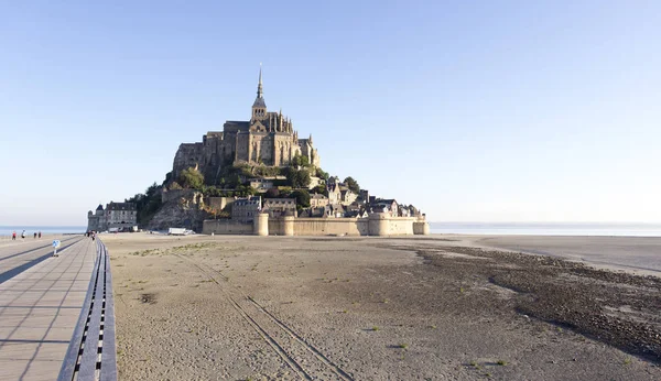 Vista do famoso monte santo michel na França — Fotografia de Stock