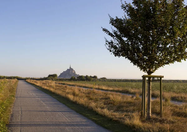 View of famous mont saint michel in France — Stock Photo, Image