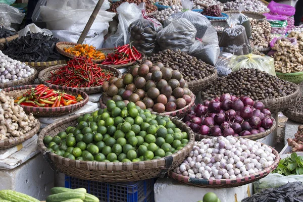 Fruits Vegetables Market Hanoi Vietnam — Stock Photo, Image