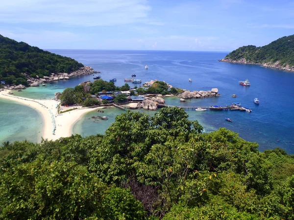 Koh Tao Tailândia Abril 2013 Vista Para Paraíso Tropical Ilha — Fotografia de Stock