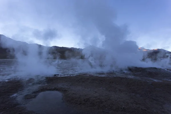 View Geyser Tatio Early Morning Chile — Stock Photo, Image