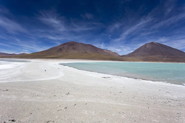 Uitzicht Laguna Blanca Bolivia — Stockfoto