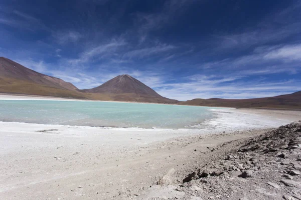 Uitzicht Laguna Blanca Bolivia — Stockfoto