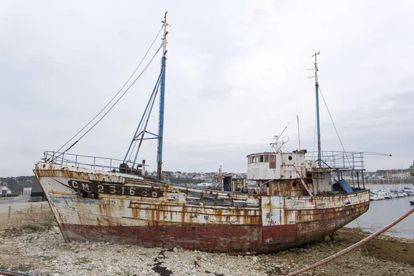 Camaret Sur Mer Francie Srpna 2016 Pohled Vraky Lodí Camaret — Stock fotografie