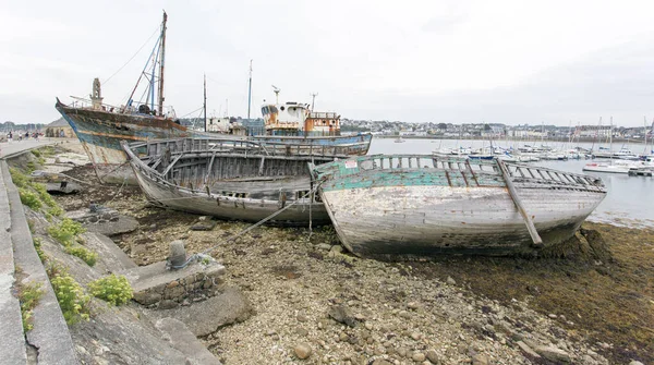 Camaret Sur Mer França Agosto 2016 Vista Dos Naufrágios Camaret — Fotografia de Stock