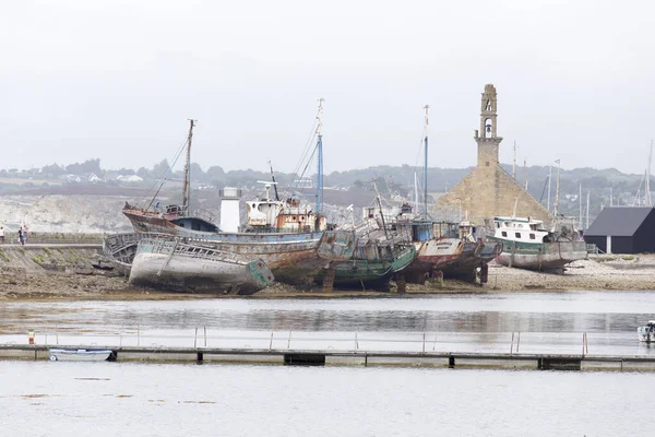 Camaret Sur Mer Francie Srpna 2016 Pohled Vraky Lodí Camaret — Stock fotografie