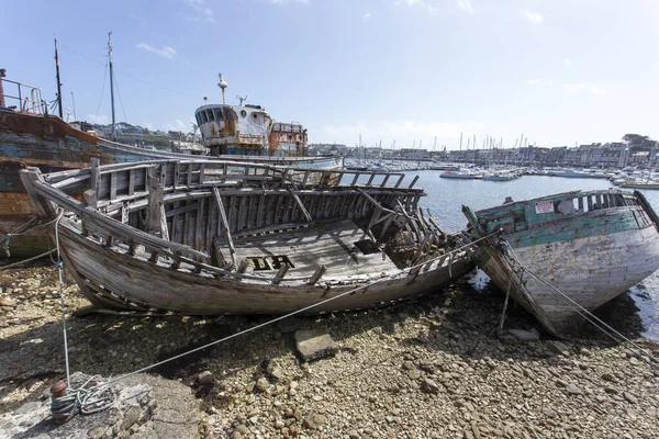 Camaret Sur Mer França Agosto 2016 Vista Dos Naufrágios Camaret — Fotografia de Stock