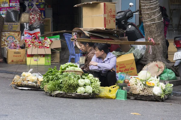 Hanói Vietnã Dezembro 2016 Comida Fornecedor Mercado Hanói — Fotografia de Stock