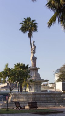 Noumea, New Caledonia - 17 Ekim 2019: Place des cocotiers in Noumea 