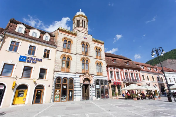 Brasov Rumania Abril 2018 Banco Del Pireo Centro Brasov Rumania — Foto de Stock