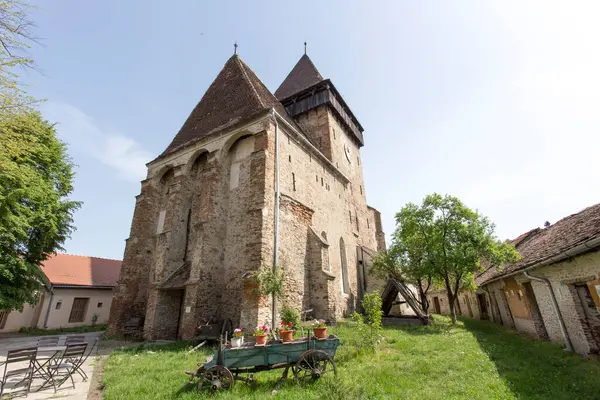 Valea Viilor Rumania Mayo 2018 Una Famosa Iglesia Fortificada Rumania — Foto de Stock