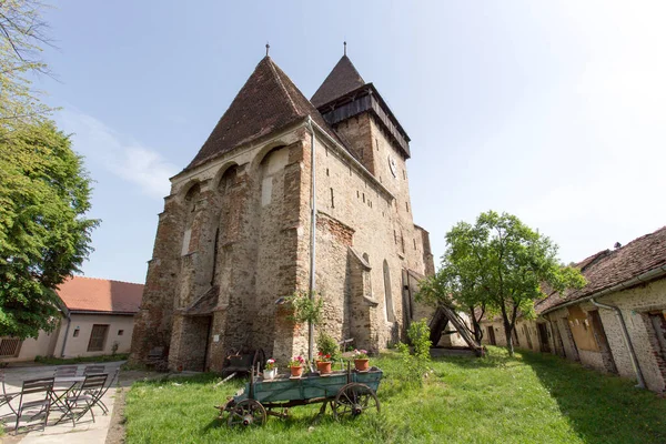 Valea Viilor Rumania Mayo 2018 Una Famosa Iglesia Fortificada Rumania — Foto de Stock