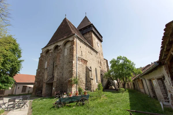 Valea Viilor Rumunia Maja 2018 Słynny Kościół Obronny Rumunii — Zdjęcie stockowe