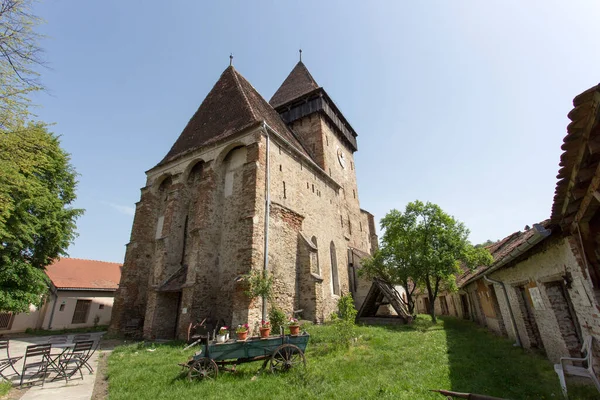 Valea Viilor Rumunia Maja 2018 Słynny Kościół Obronny Rumunii — Zdjęcie stockowe