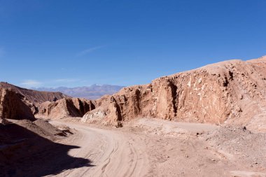 Şili 'nin kuzeyindeki çöl ay vadisi.