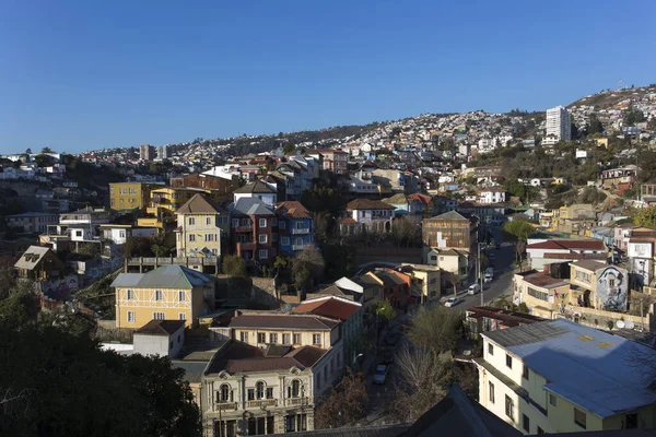 Valparaiso Chile Augusti 2019 Utsikt Över Stadens Kullar — Stockfoto