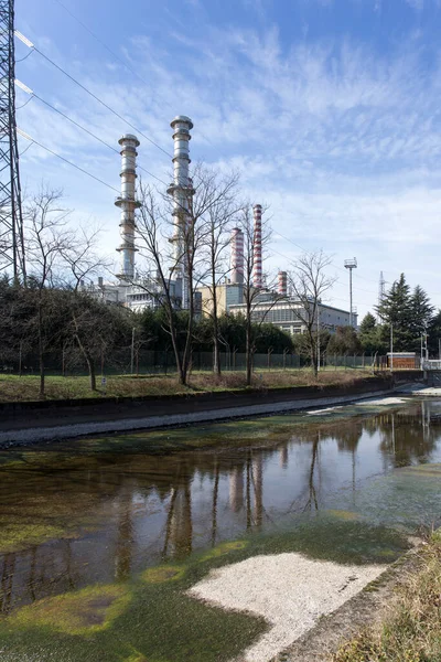 Turbigo Italy March 2020 View Turbigo Electric Plant Covid Lockdown — Stock Photo, Image