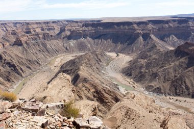 Namibya 'daki etkileyici balık nehri kanyonu